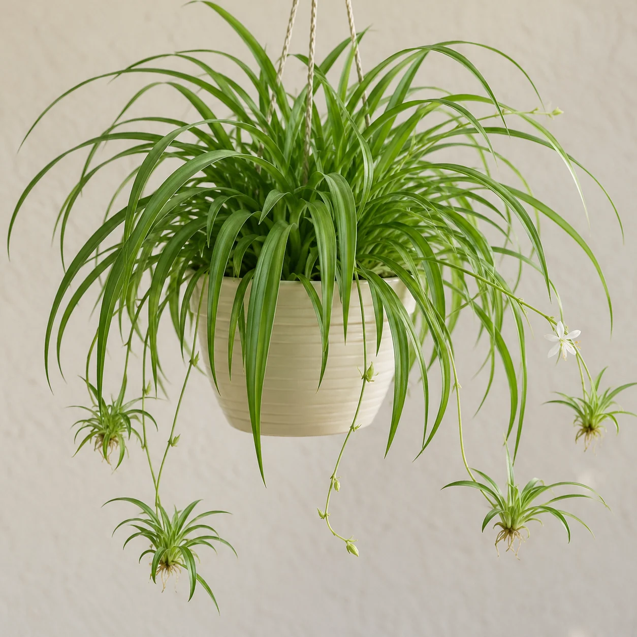 KI-generierte Darstellung: Grünlilie (Chlorophytum comosum)