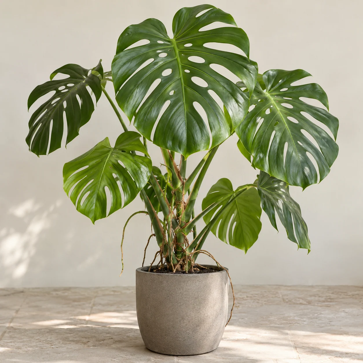 KI-generierte Darstellung: Monstera (Fensterblatt) (Monstera deliciosa)