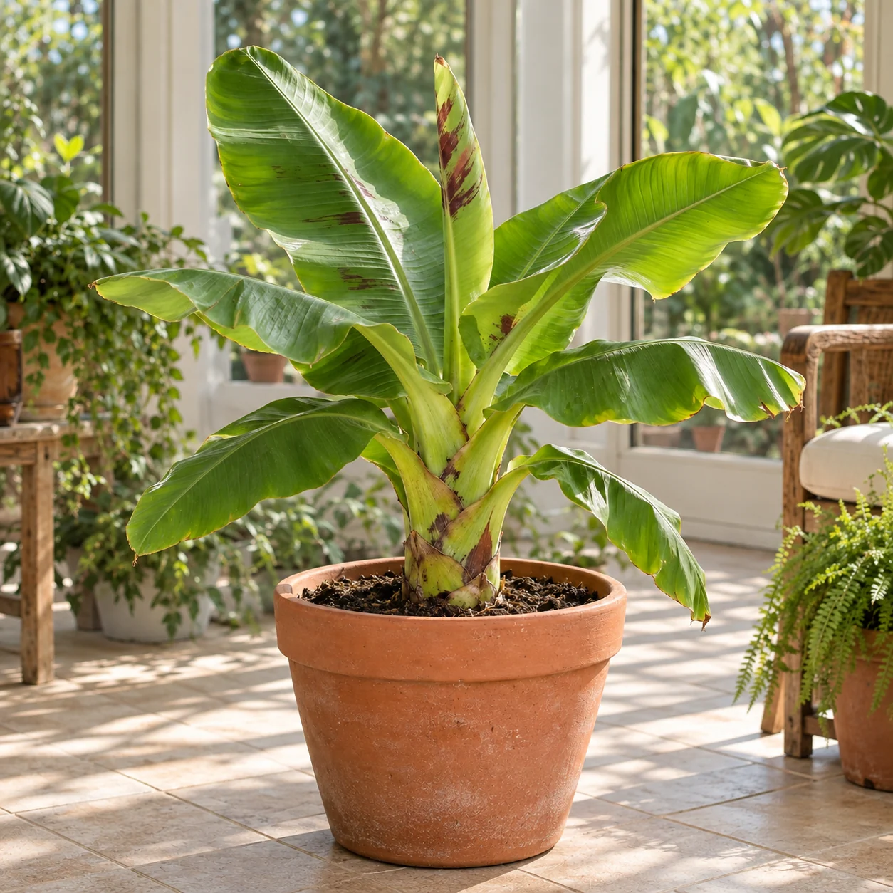KI-generierte Darstellung: Zwergbanane (Musa acuminata 'Dwarf Cavendish' (AAA Group))